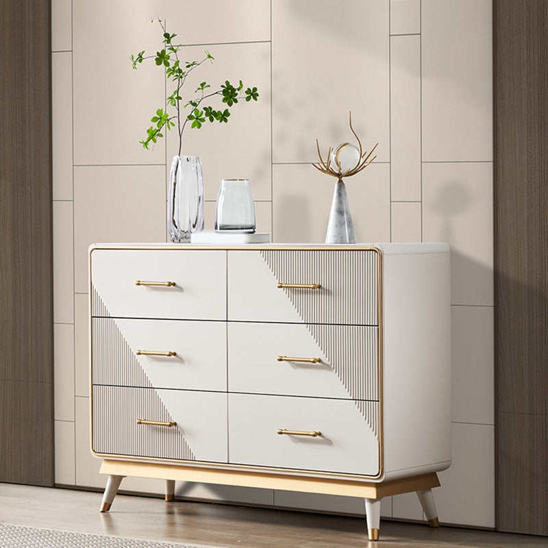 Glam Storage Chest Dresser Stone Storage Chest with 3/5/6 Drawers