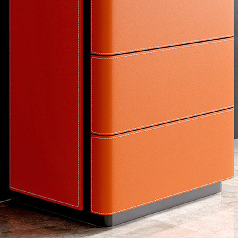 Contemporary Chest Bedroom Stone Vertical Storage Chest with Drawers