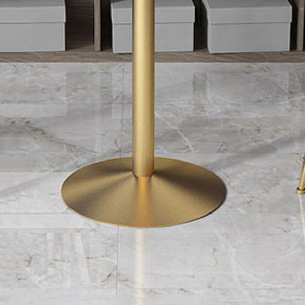 Stone Bar Table Glam Pedestal Bar Height Pub Table for Indoor