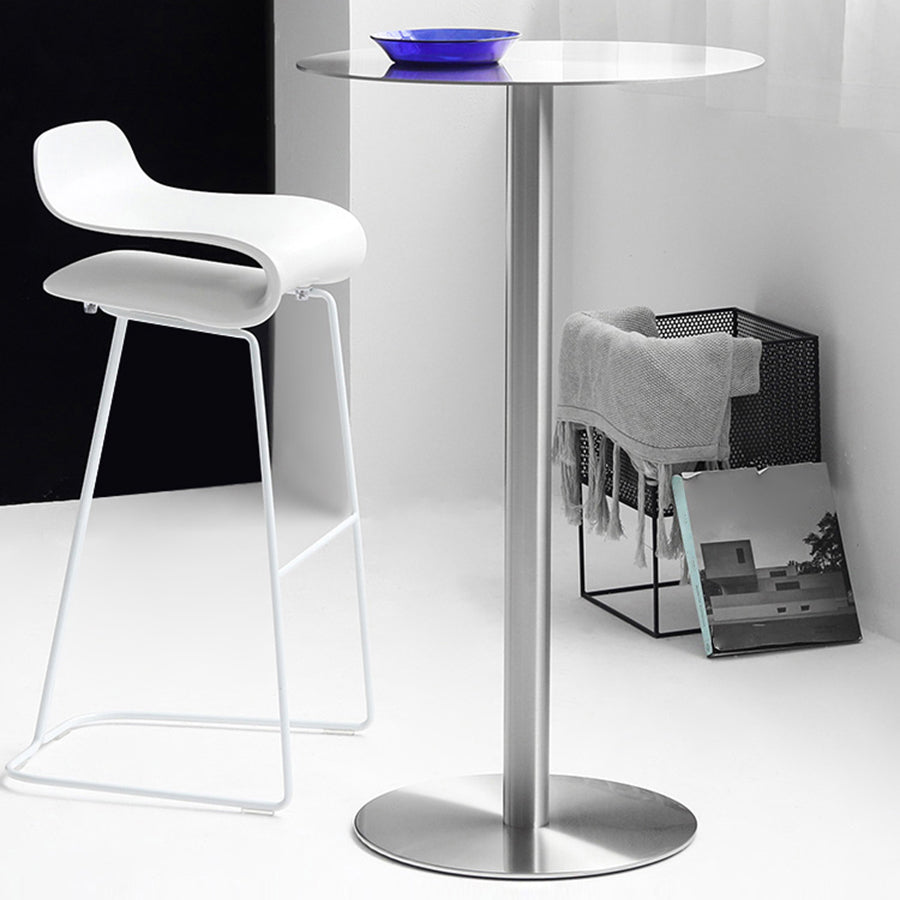 Industrial Style Pub Table Bar Height Metal Bar Table for Indoor