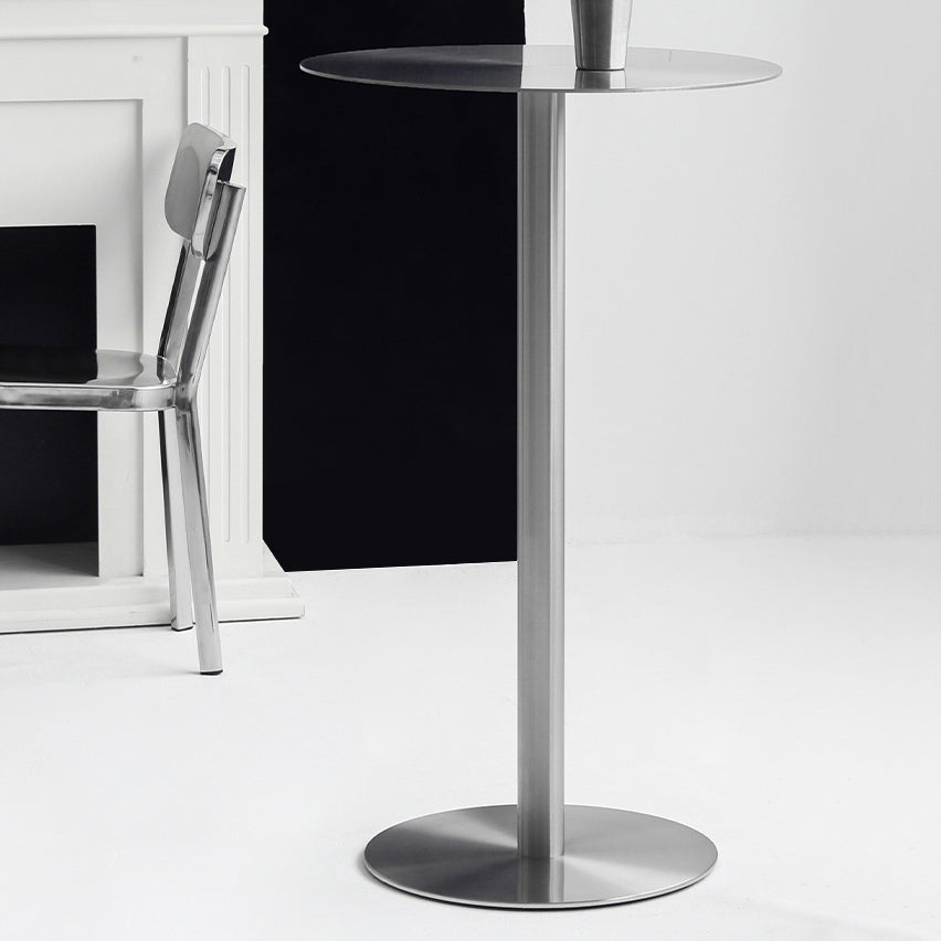 Industrial Style Pub Table Bar Height Metal Bar Table for Indoor