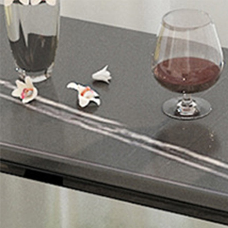 Oval Bar Table Sintered Stone Dining Table for Kitchen Living Room