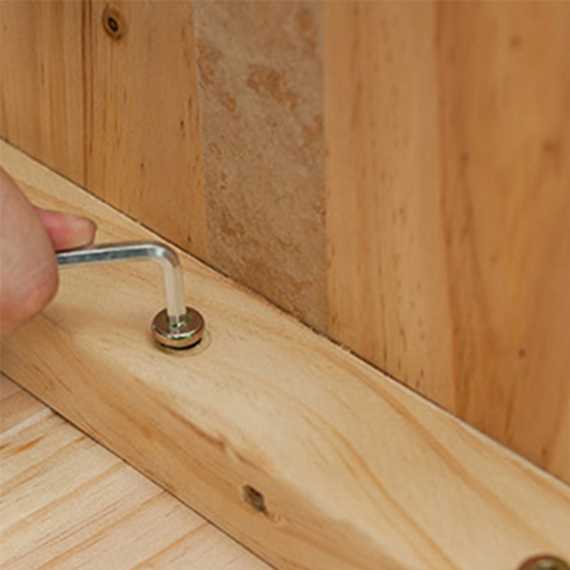 Industrial Style Bar Table Rectangle Solid Wood Bistro Bar Desk with Double Pedestal