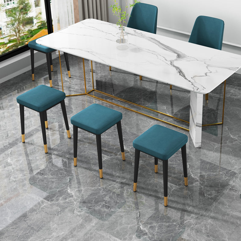 Cotton Blend Square Ottoman Whole Colored Fade Resistant Glam Cube Ottoman