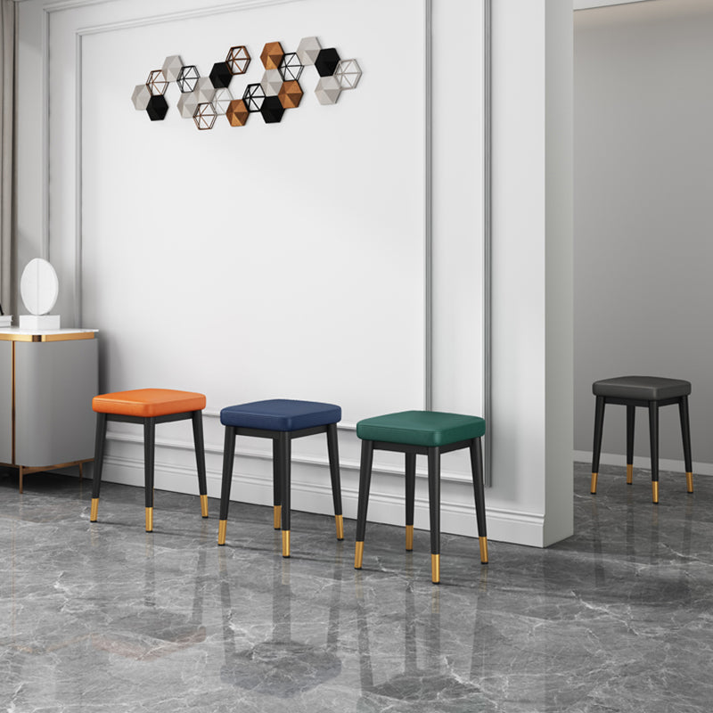 Cotton Blend Square Ottoman Whole Colored Fade Resistant Glam Cube Ottoman