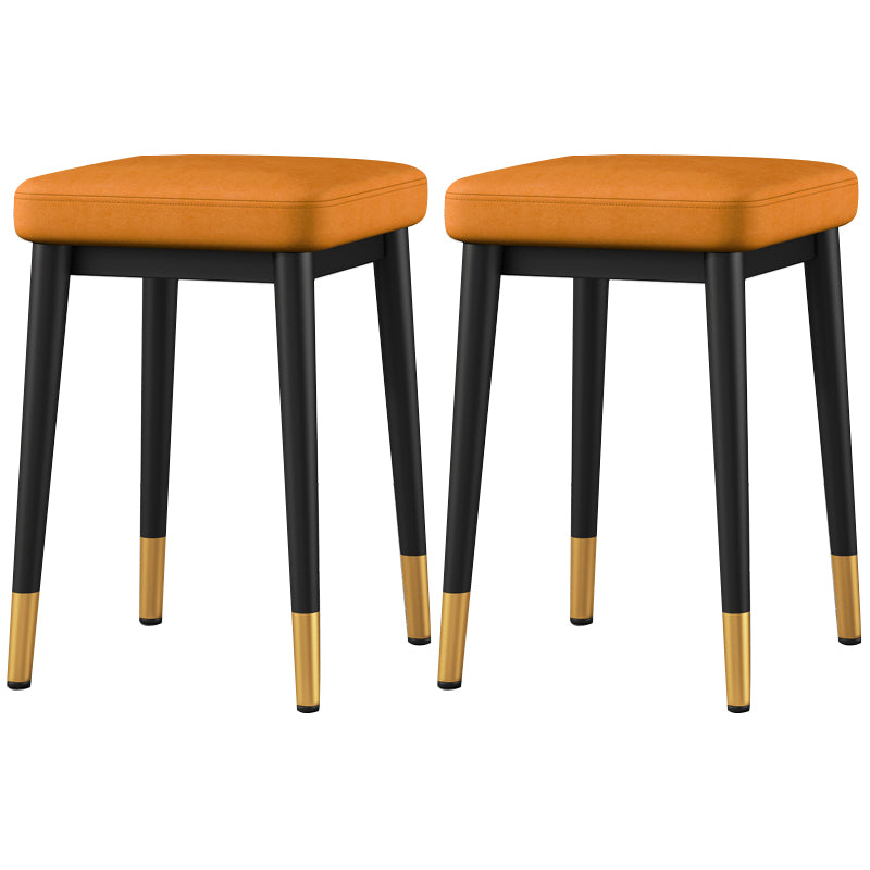 Cotton Blend Square Ottoman Whole Colored Fade Resistant Glam Cube Ottoman