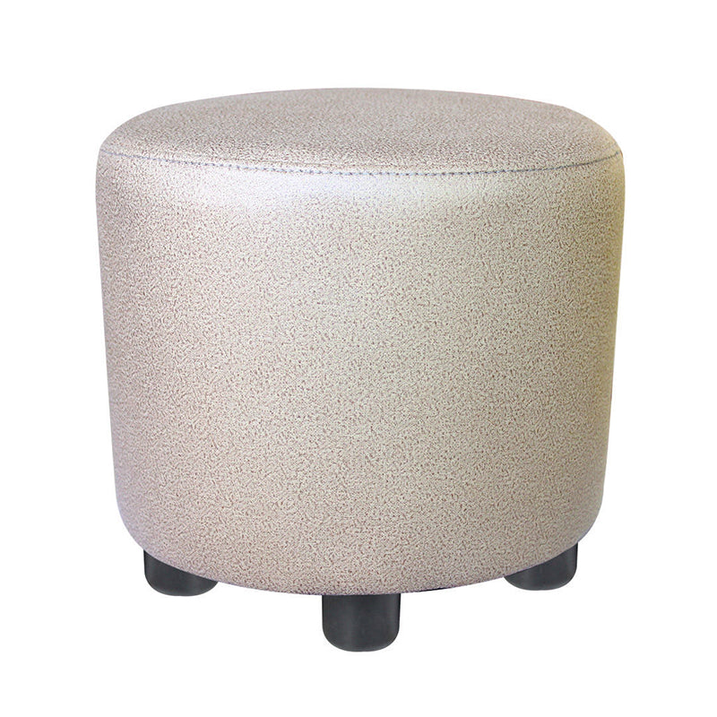Popular Round Pouf Chair Contrast Color Cotton Water Resistant Footstool Ottoman