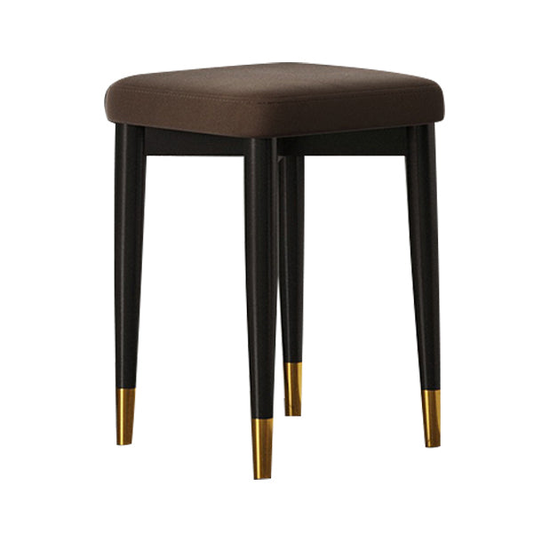 Contemporary Tear Resistant Ottaman Square Orange Velvet Standard