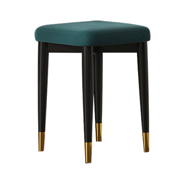 Contemporary Tear Resistant Ottaman Square Orange Velvet Standard