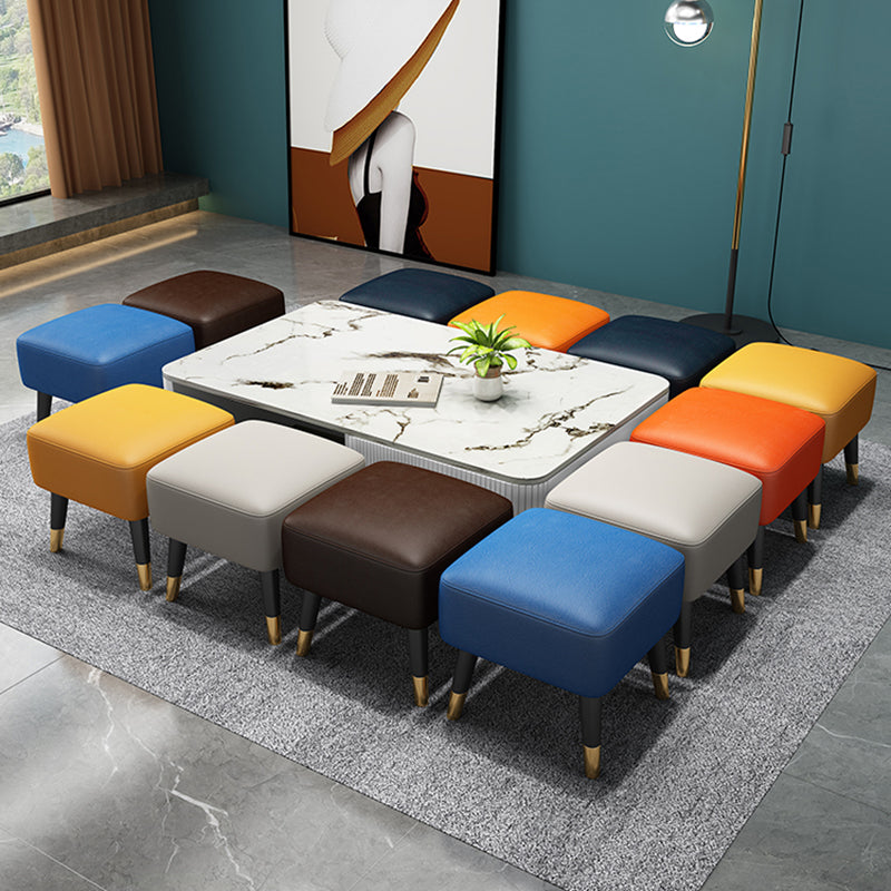 Modern Tear Resistant Standard Solid Color Leather Indoor Standard