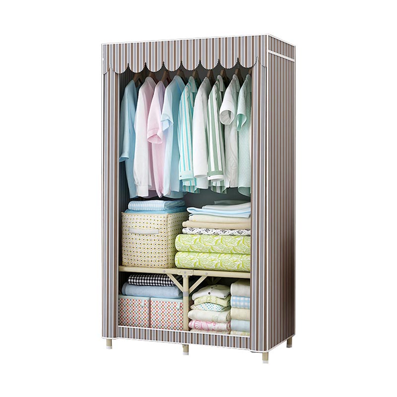 Contemporary Style Wardrobe Steel Bedroom Wardrobe Closet with Door