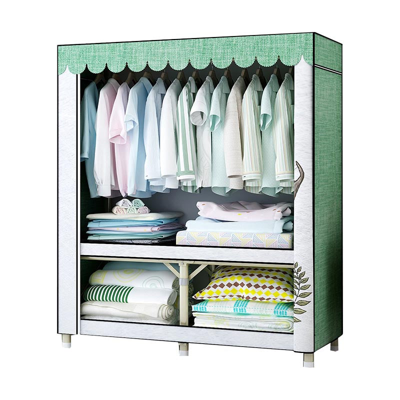 Contemporary Style Wardrobe Steel Bedroom Wardrobe Closet with Door