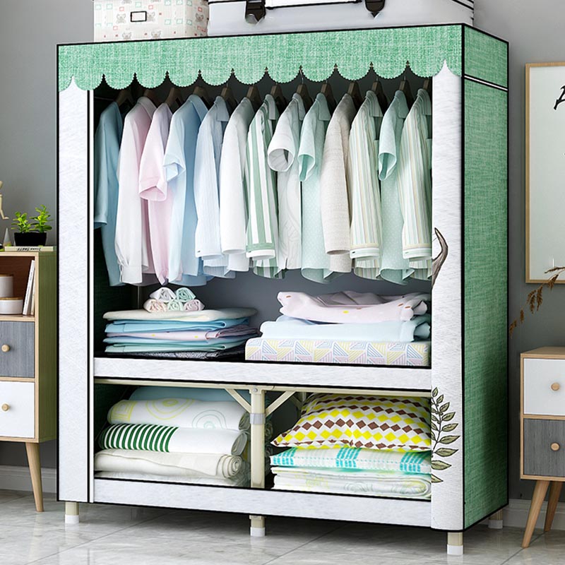 Contemporary Style Wardrobe Steel Bedroom Wardrobe Closet with Door