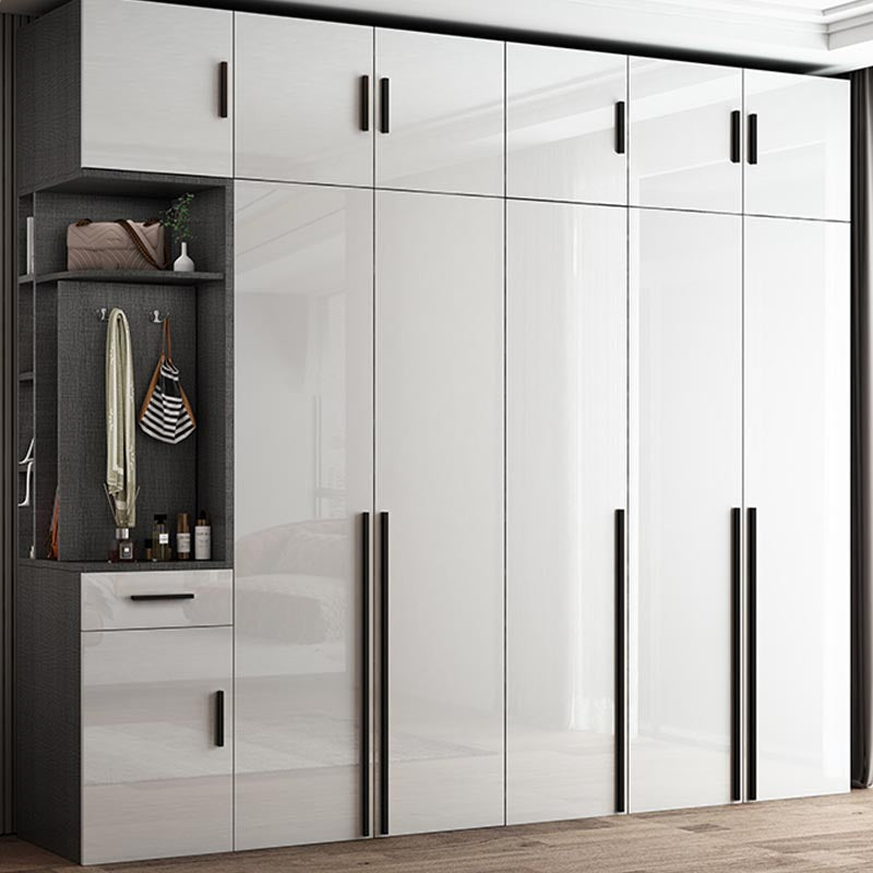 Modern Style Wooden Wardrobe White Colour Wardrobe Closet for Bedroom