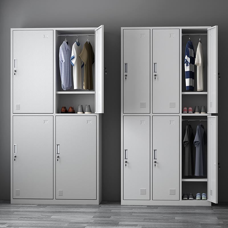 Contemporary Hinged Wardrobe Cabinet Steel Wardrobe Armoire for Home