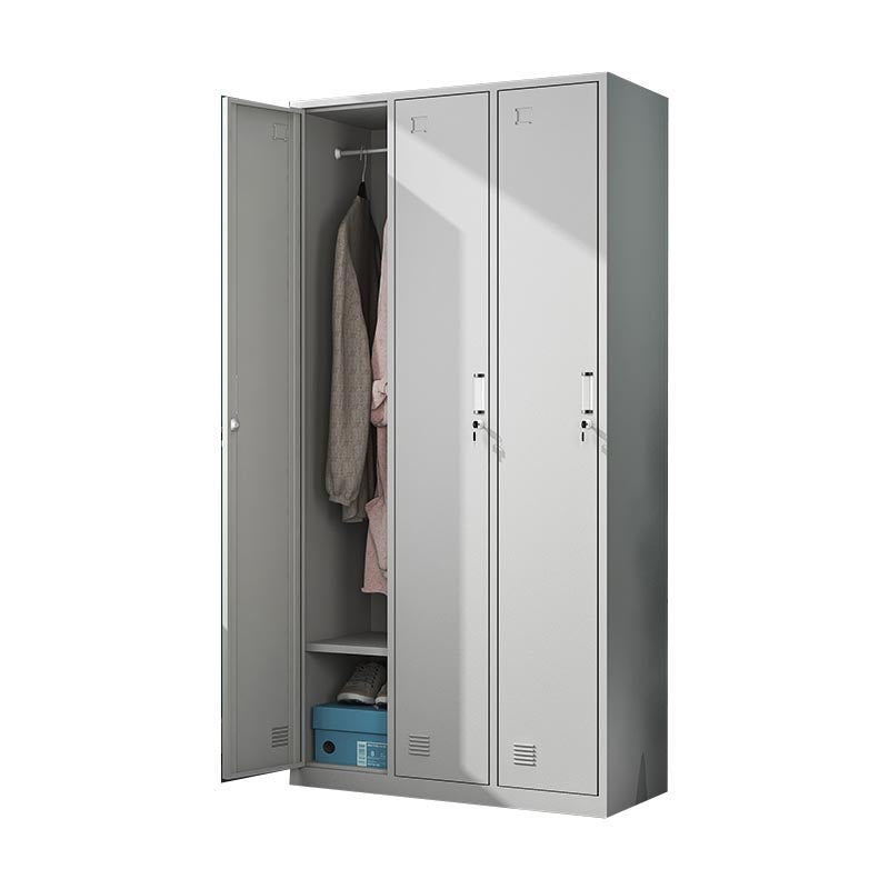Contemporary Hinged Wardrobe Cabinet Steel Wardrobe Armoire for Home