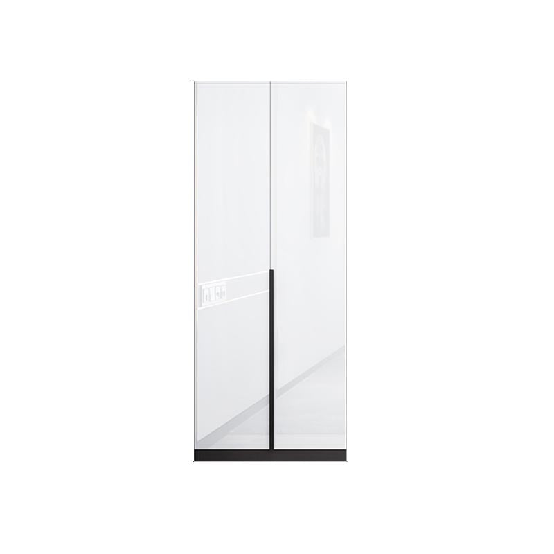 White Wooden Wardrobe Modern Cloth Rod Included Wardrobe Closet for Home
