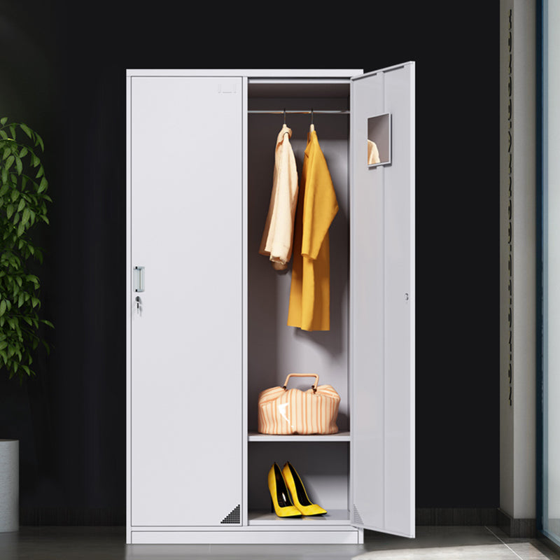 Modern Style Metal Wardrobe White Colour Wardrobe Closet for Home