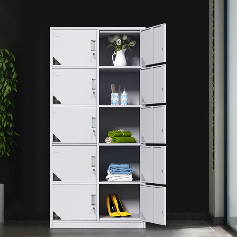 Modern Style Metal Wardrobe White Colour Wardrobe Closet for Home