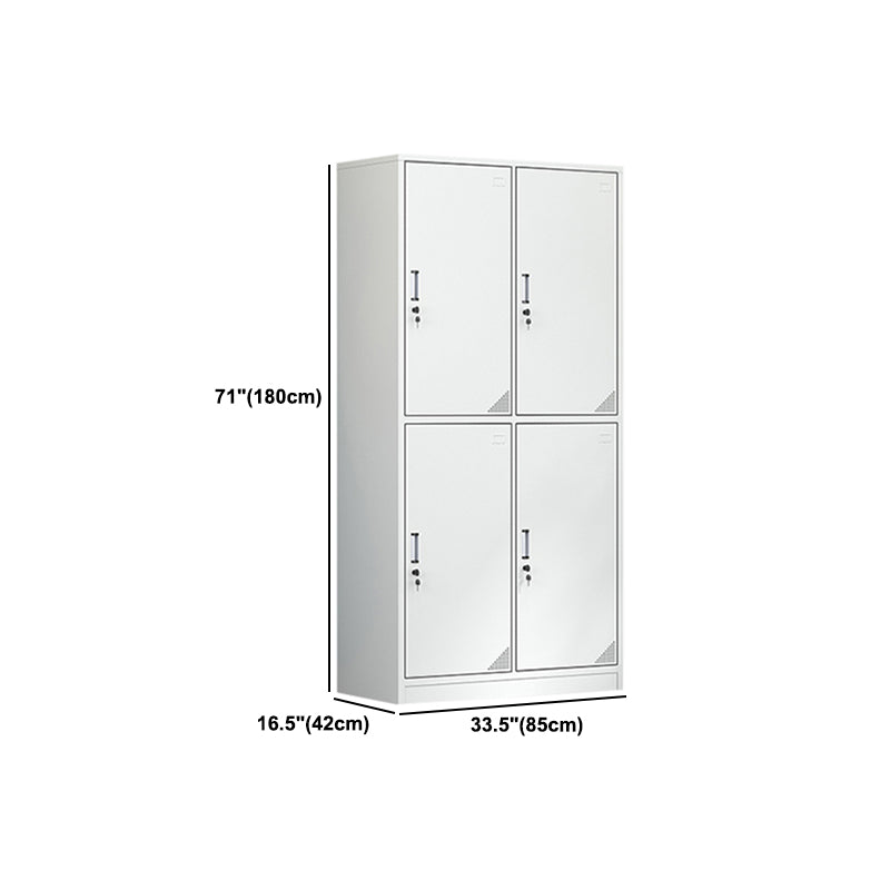 Modern Style Metal Wardrobe White Colour Wardrobe Closet for Home