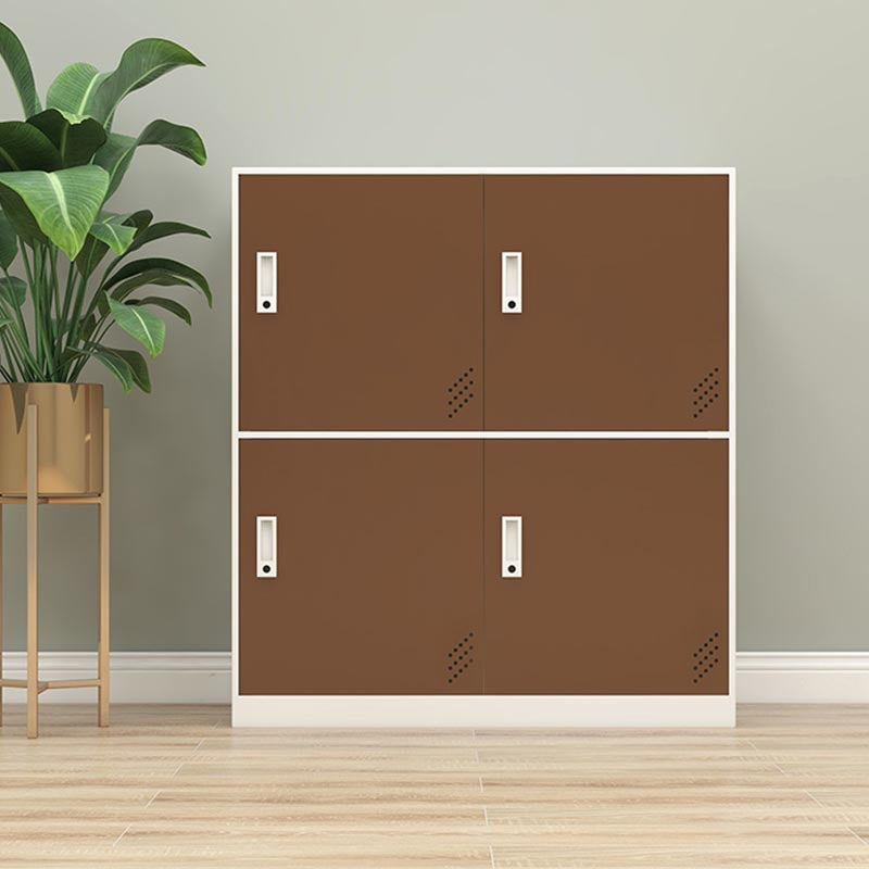 Metal Matte Finish Non-Hanging Cabinet Modern Storage Cabinet with Hinged Doors