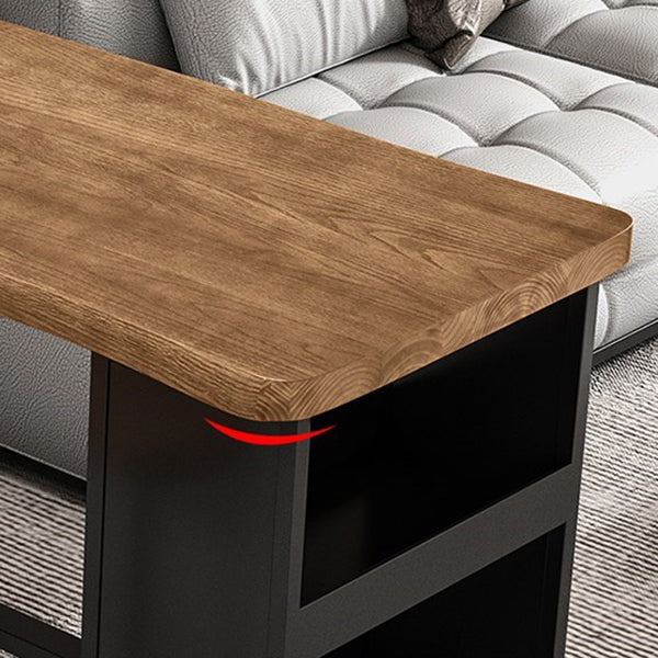 Industrial Rectangle Pub Table Set 1/3 Pieces Wooden Counter Table with Backless Stools