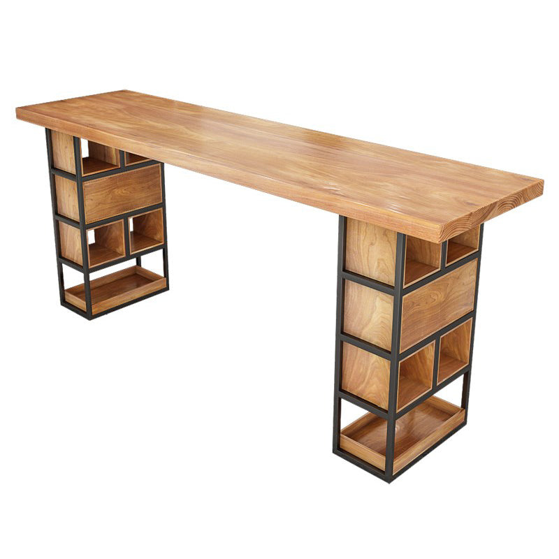 Modern Rectangular Pub Table Set 1/2/4/7 Pieces Wooden Counter Table for Bar