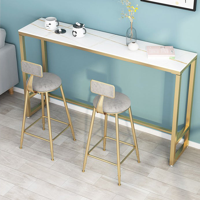 Glam 1/2/3 Pieces Sintered Stone Bar Table Set Fixed Table Counter Set  for Home Use