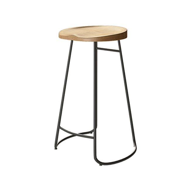 Contemporary Indoor Pub Set 1/7 Pcs Bar Table and Stools with Solid Wood Top