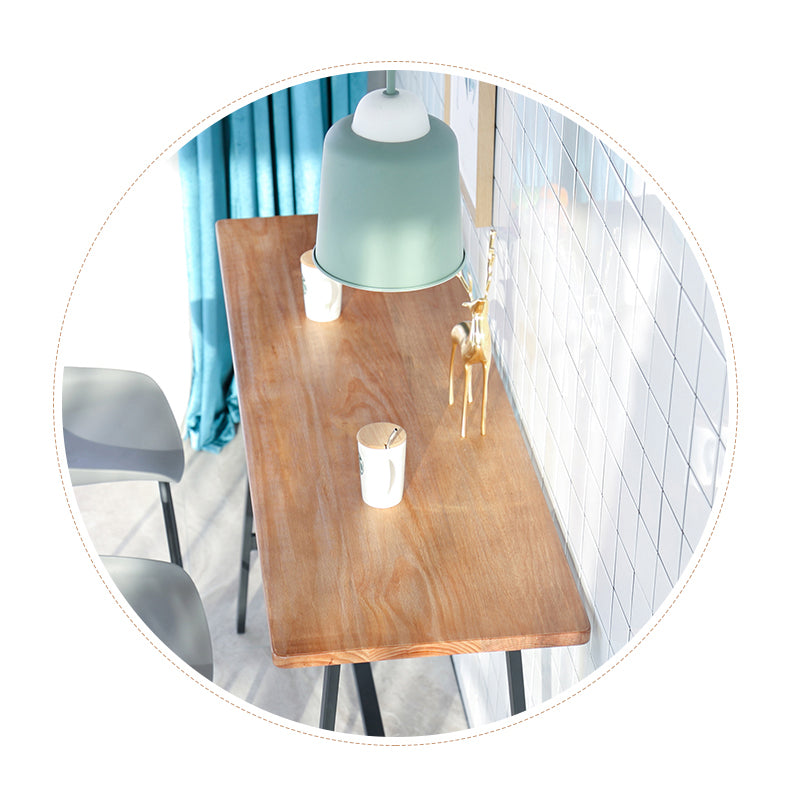 Indoor Glam Bar Table Set 1/2/3/5 Pieces Solid Wood Trestle Counter Set in Natural