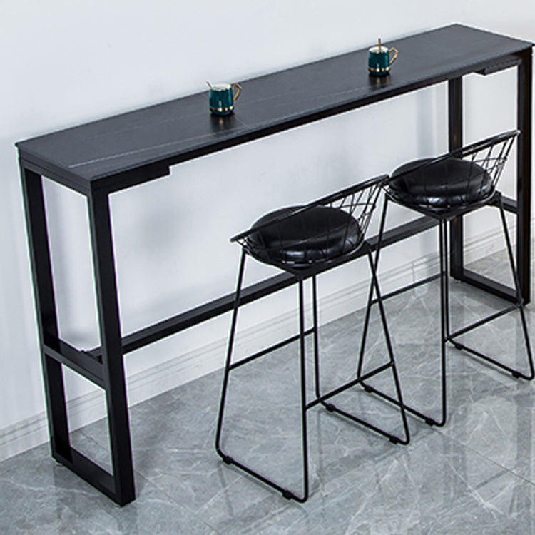 Glam Living Room Counter Set 1/2/3/4/7 Pieces Rectangle Trestle Bar Pub Table Set