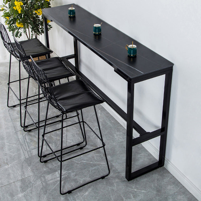 Glam Living Room Counter Set 1/2/3/4/7 Pieces Rectangle Trestle Bar Pub Table Set