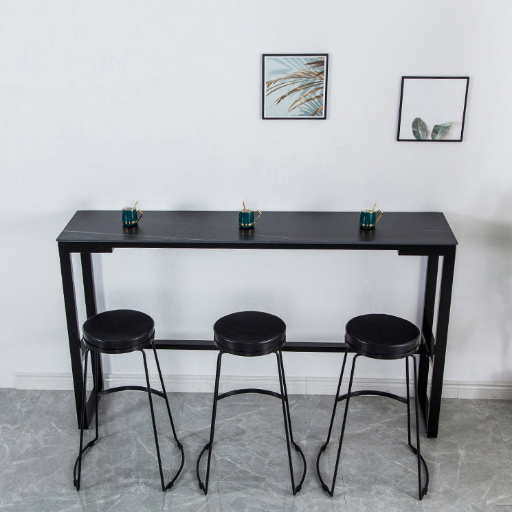 Glam Living Room Counter Set 1/2/3/4/7 Pieces Rectangle Trestle Bar Pub Table Set