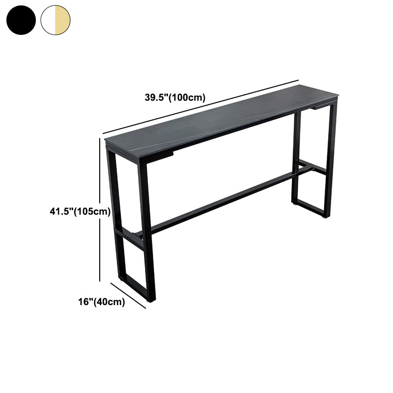 Glam Living Room Counter Set 1/2/3/4/7 Pieces Rectangle Trestle Bar Pub Table Set