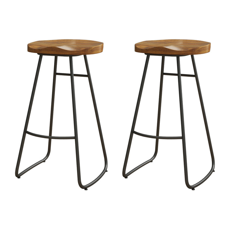 1/2/3 Pieces Industrial Rectangle Pub Table Set Wooden Counter Table with Backless Stools