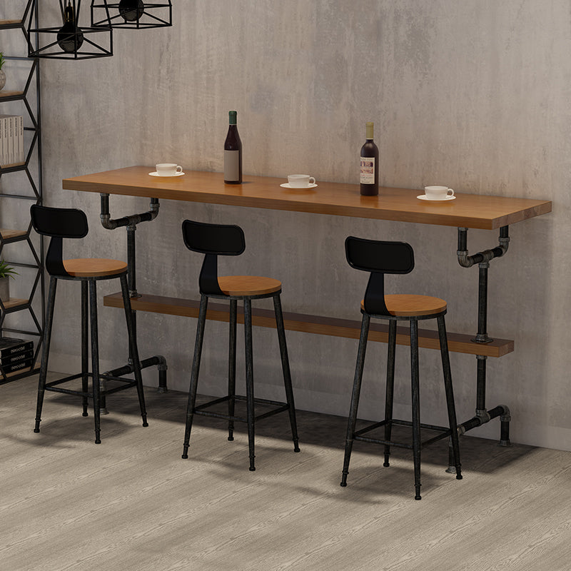 Modern Solid Wood Counter Height Set 1/2/4/7 Pieces Indoor Natural Counter Set