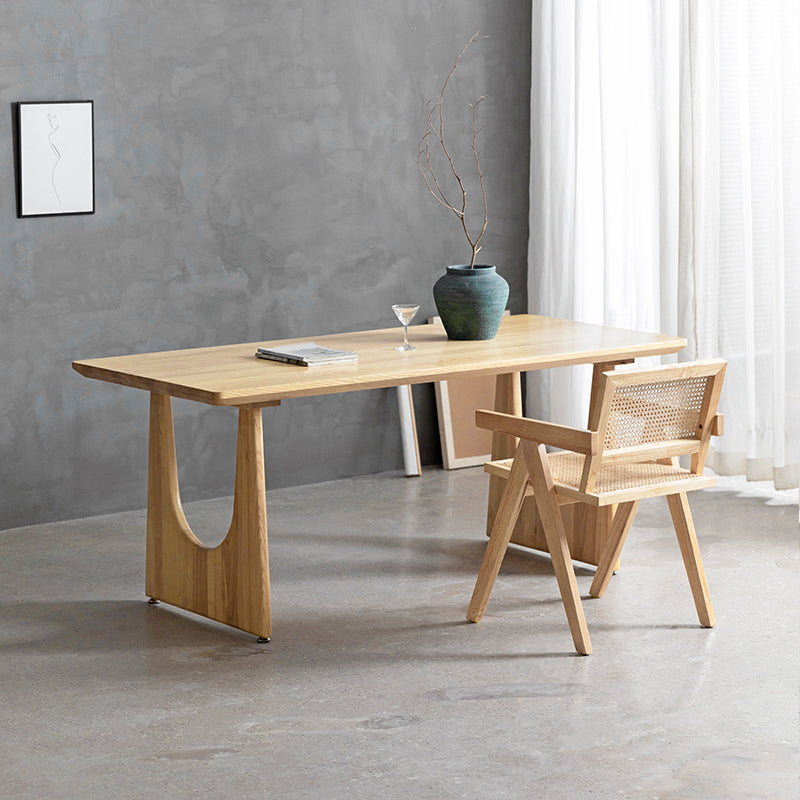 Industrial 1/2/4/5/6 Pieces Rectangle Dining Solid Wood Dining Room Table with Chairs