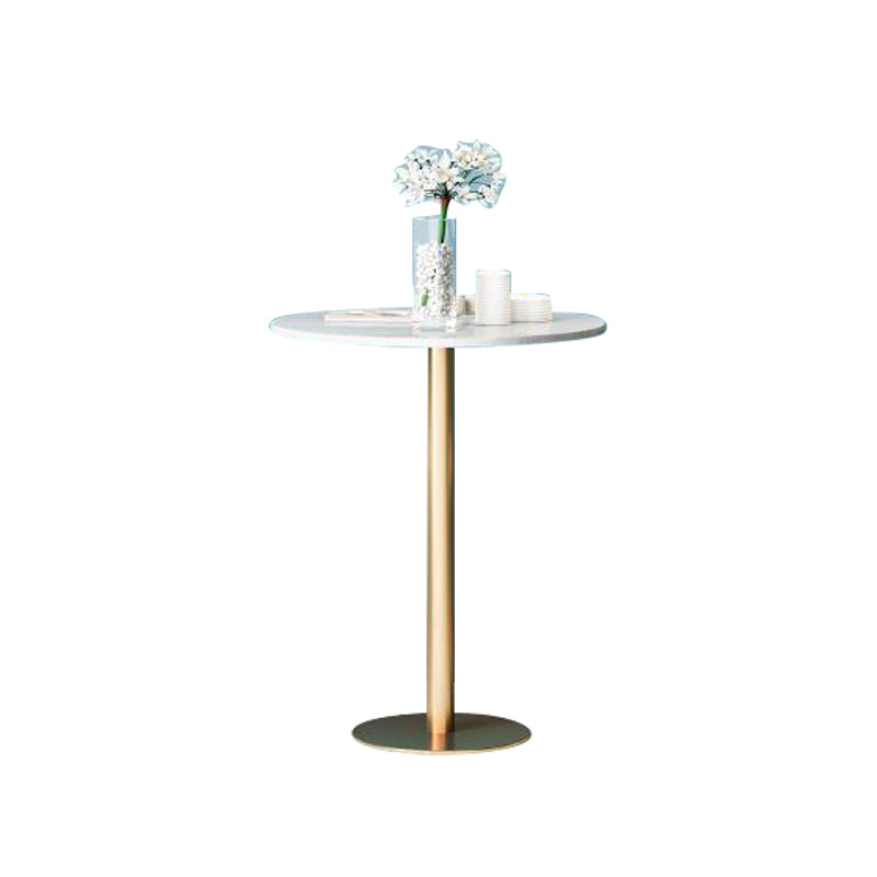 Glam Sintered Stone Dining Set Round 1/2/3/5 Pieces Dining Set for Home Use