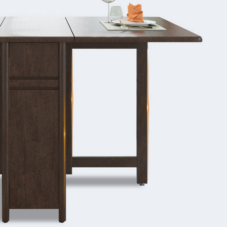 Modern Dining Set 1/2 Pcs Solid Wood Dining Table with Drop Leaf