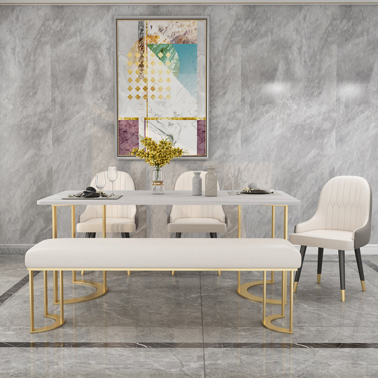 Stone Top Dining Set 1/2/5/6 Pcs Modern Dining Chairs with Upholstered