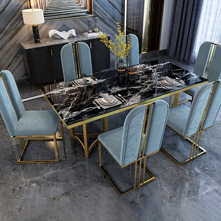 Contemporary Style Rectangle Table Set 1/2/3/5/7 Pieces Dining Set for Home