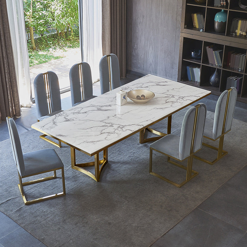 Contemporary Style Rectangle Table Set 1/2/3/5/7 Pieces Dining Set for Home