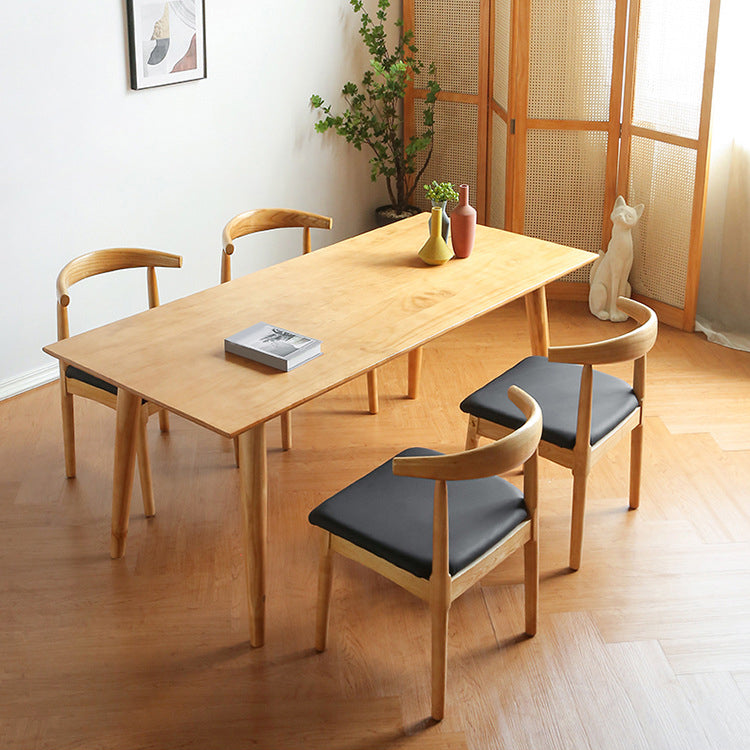 Traditional Rectangle Wood Table Set 1/2/5 Pieces Dining Set for Home