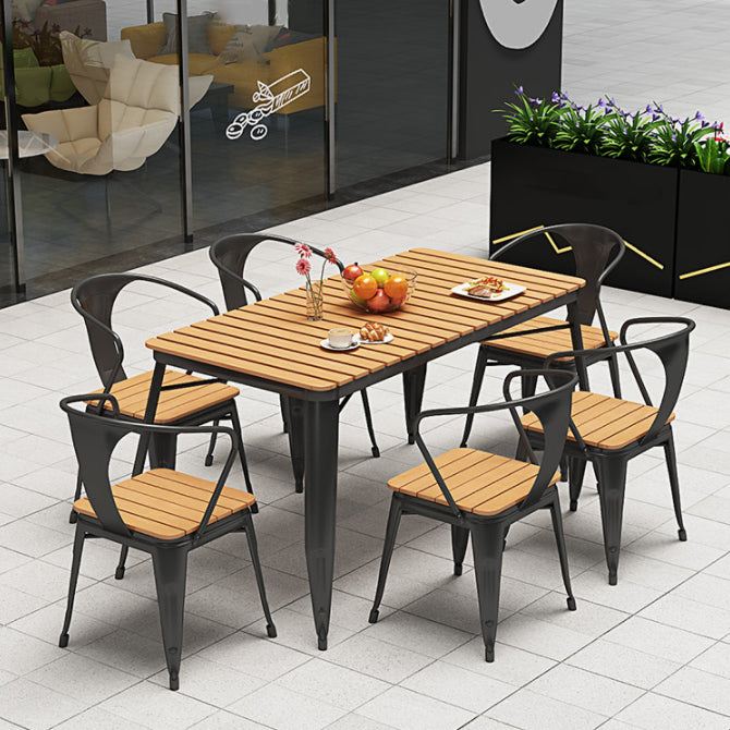 Modern Engineer Wood Dining Table Set 1/2/5/7 Pieces Dining Set for Home Use