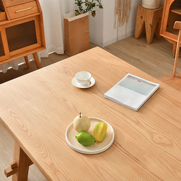 Modern Dining Set 1/2/5/7 Pcs Solid Wood Dining Table and Chairs