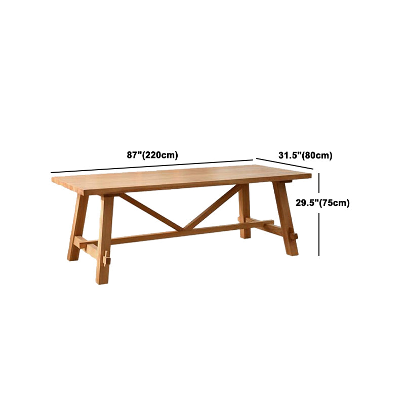 Modern Dining Set 1/2/5/7 Pcs Solid Wood Dining Table and Chairs