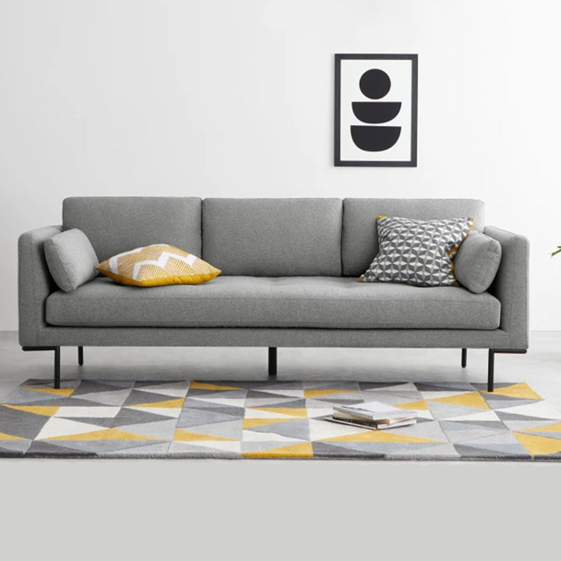 Linen 3-seater Sofa with Square Arm 82.68" Long * 34.65" Wide