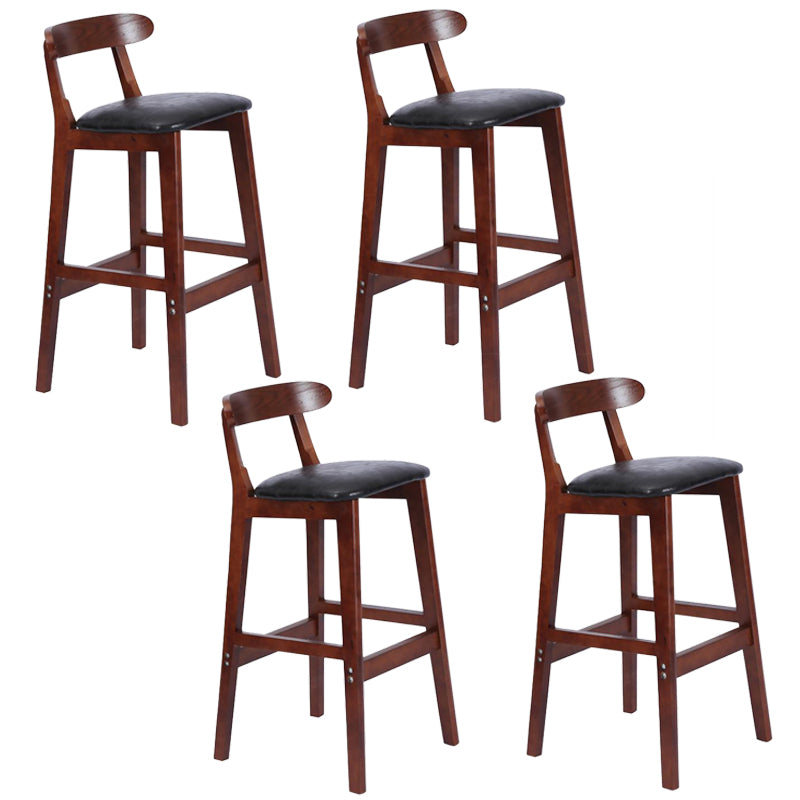 Modern Milk Tea Shop  Footrest Stool Matte Finish Upholstered Bar Stools