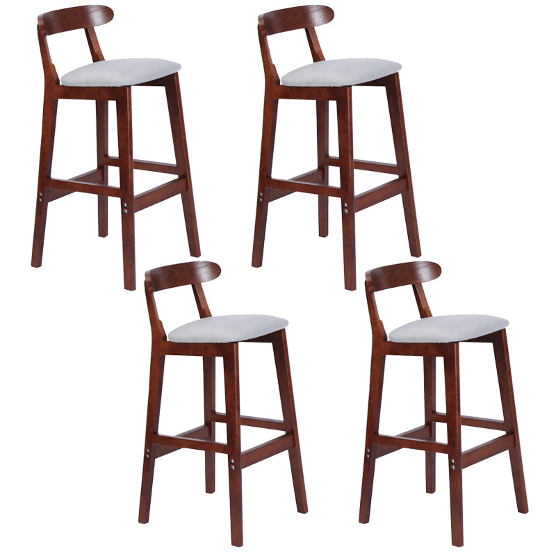 Modern Milk Tea Shop  Footrest Stool Matte Finish Upholstered Bar Stools