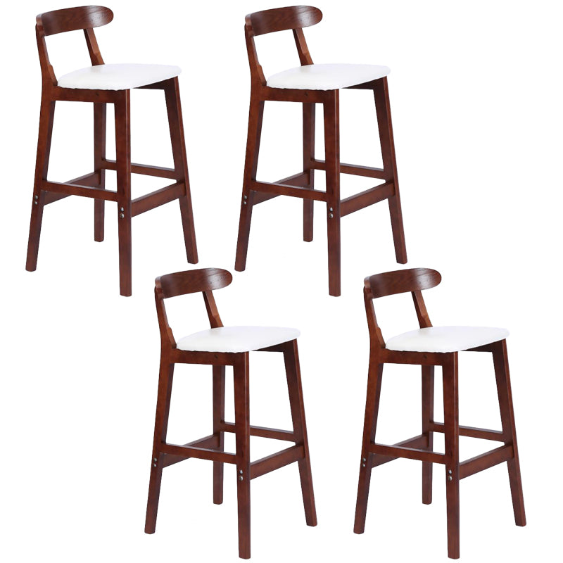 Modern Milk Tea Shop  Footrest Stool Matte Finish Upholstered Bar Stools